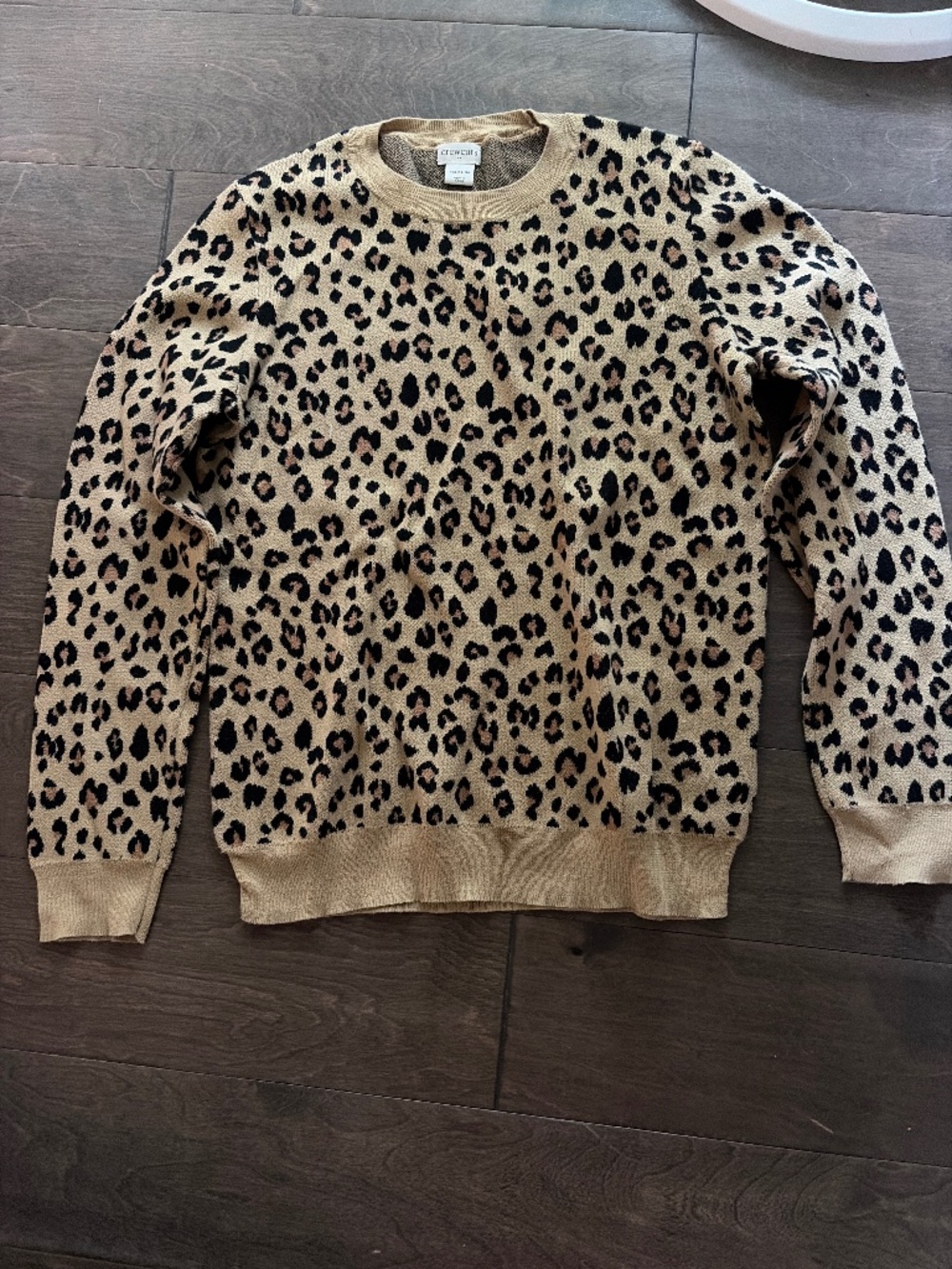 Crewcuts cheetah print sweater.